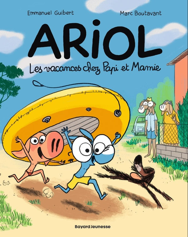 Front cover of Ariol : Les vacances chez Papi et Mamie