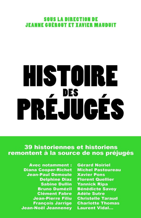 Front cover of Histoire des préjugés