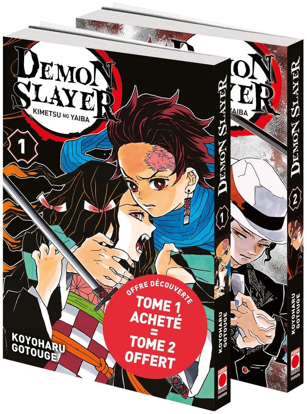 Front cover of Demon slayer : coffret Tomes 1 et 2                     (Pack découverte)