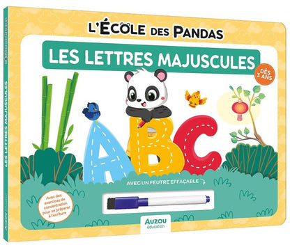 Front cover of L'école des pandas : les lettres majuscules