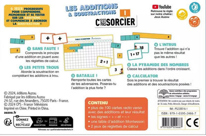 Back cover of Les additions et les soustractions, c'est pas sorcier !