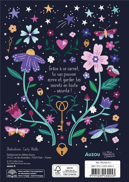 Back cover of Mon carnet secret : joli bijou