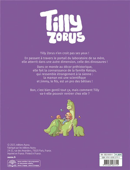 Back cover of Tilly Zorus Tome 3 : La dinomension