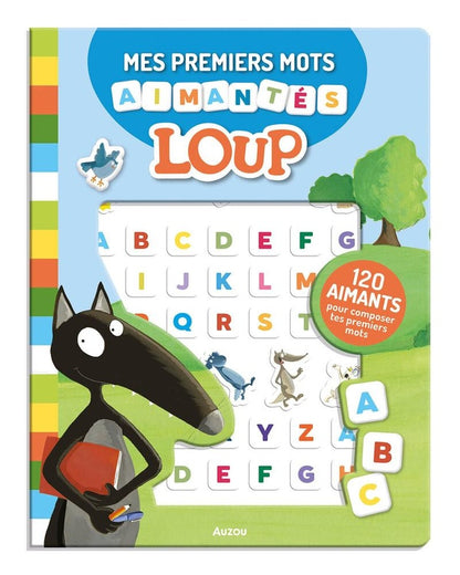 Front cover of Mon aventure aimantée : le Loup : Mes premiers mots aimantés