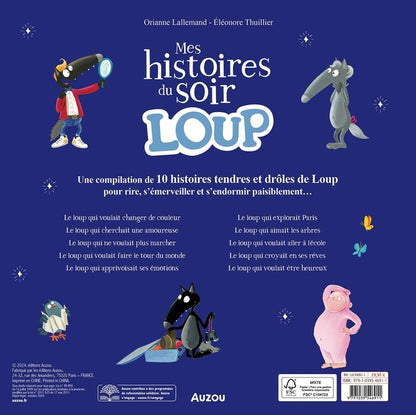 Back cover of Mes histoires du soir, Loup