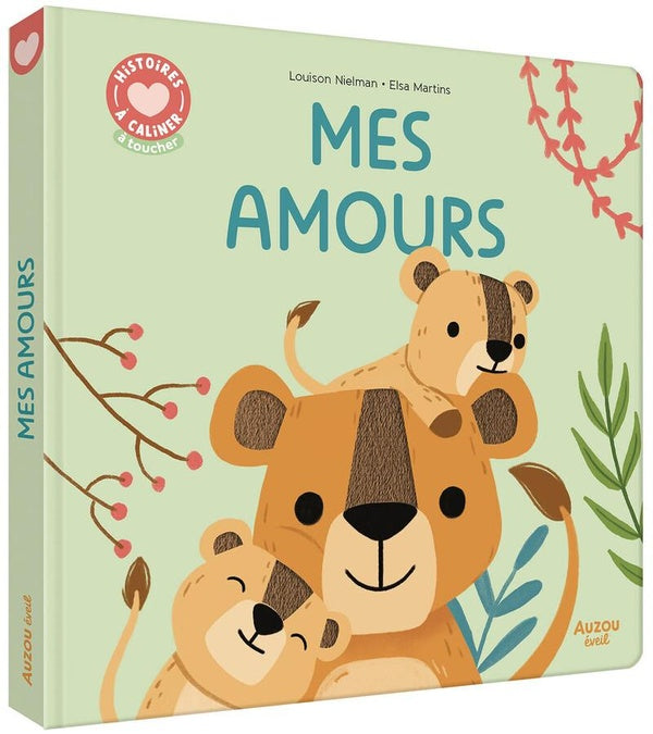 Front cover of Mon très grand livre d'éveil : Mes histoires à caliner : mes amours