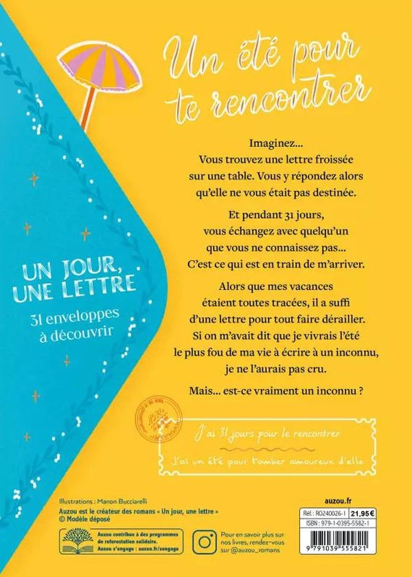 Back cover of 31 jours pour t'aimer