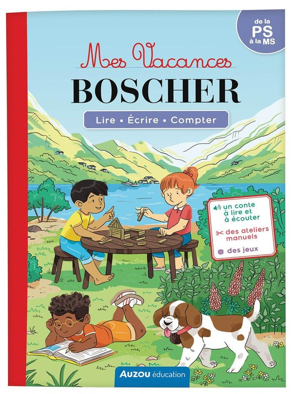 Front cover of Cahier de vacances : Mes vacances Boscher - de la PS à la MS - Cahier de vacances 2025