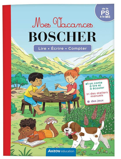 Front cover of Cahier de vacances : Mes vacances Boscher - de la PS à la MS - Cahier de vacances 2025