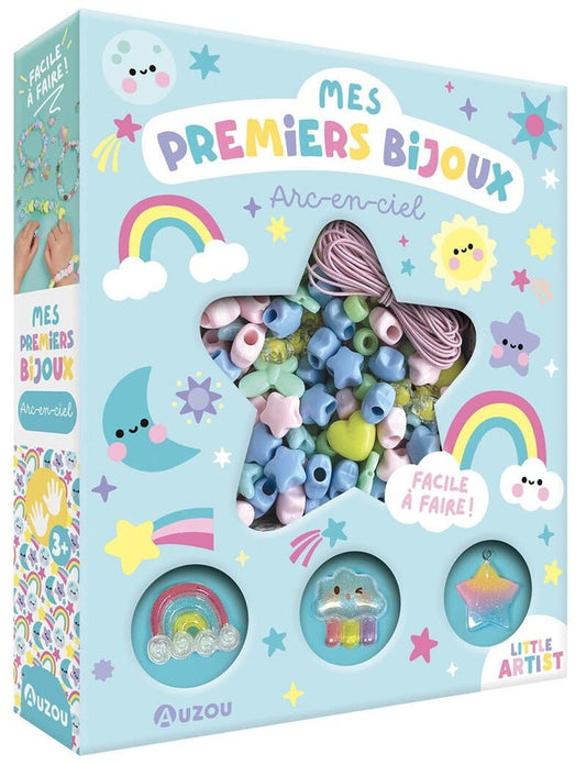 Front cover of Mes premiers bijoux - arc-en-ciel - Facile à faire !