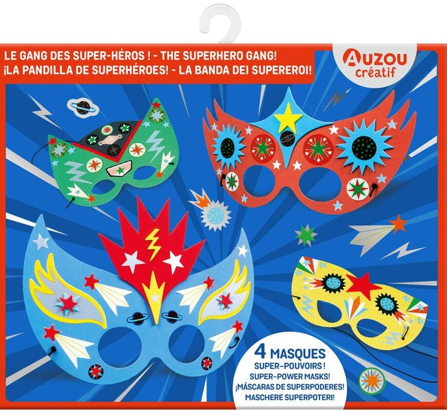 Front cover of Masques à décorer : Le gang des super-héros