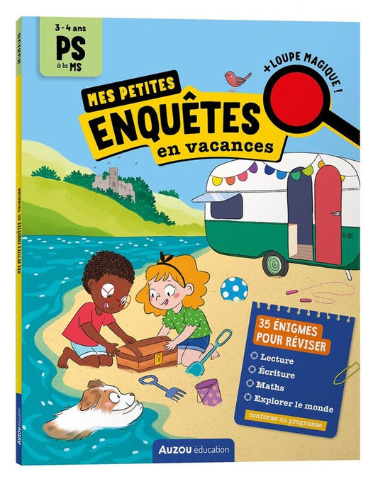 Front cover of Cahier de vacances : Mes petites enquêtes en vacances : De la PS à la MS (édition 2026)