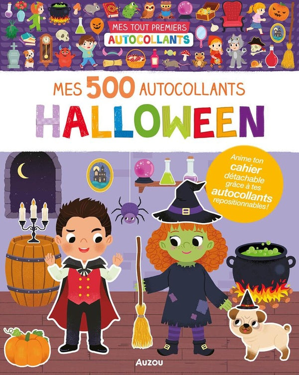 Front cover of Mes 500 autocollants halloween