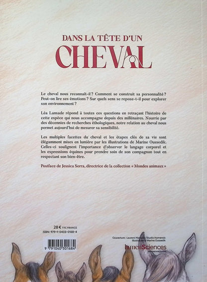 Back cover of Dans la tete d'un cheval
