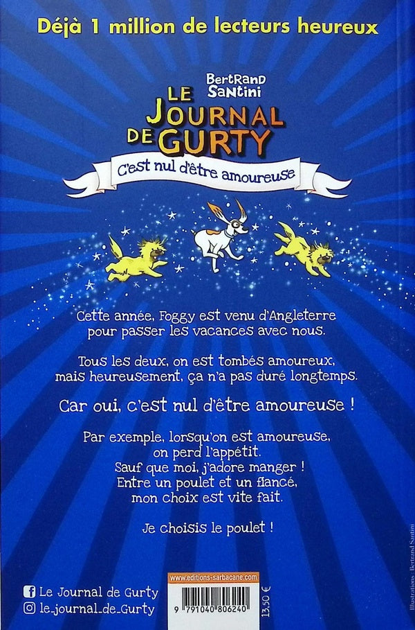 Back cover of Le journal de Gurty Tome 13 : C'est nul d'être amoureuse