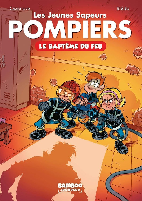 Front cover of Les Jeunes Sapeurs Pompiers Tome 1 : Le baptême du feu