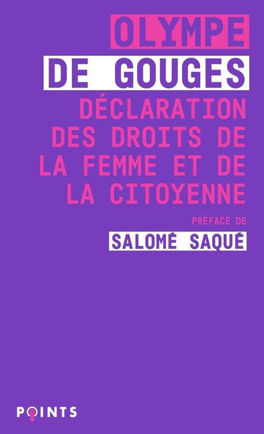 Front cover of Déclaration des droits de la femme et de la citoyenne