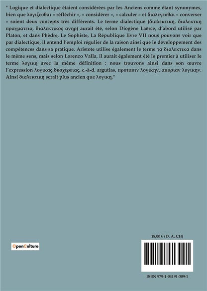 Back cover of L'Art d'avoir toujours raison                     (IMPRESSION A LA DEMANDE)