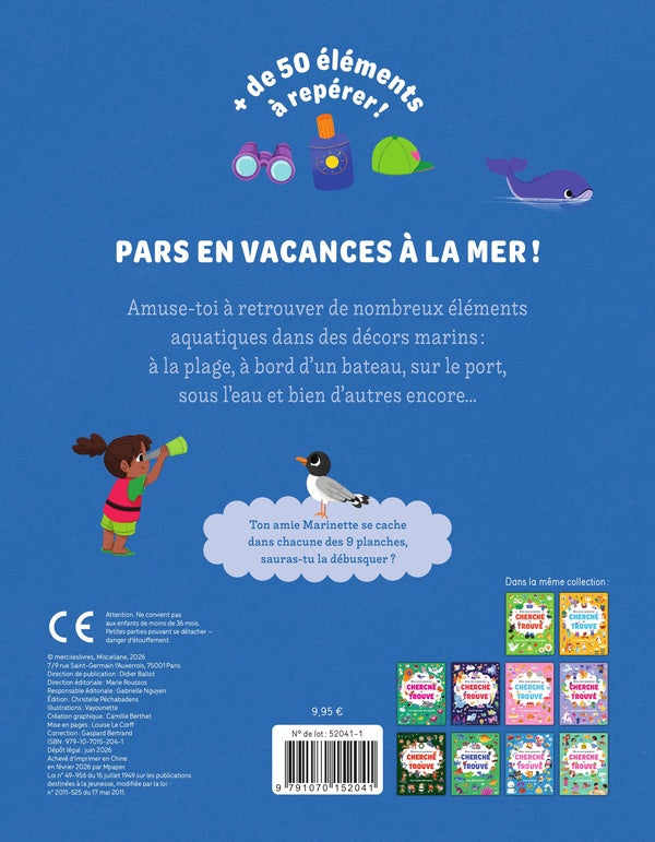 Back cover of Mon tout premier cherche et trouve : À la mer : Plus de 50 éléments à repérer !