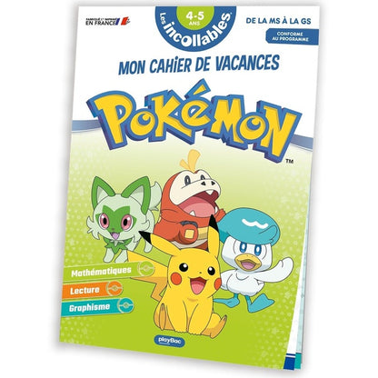Front cover of Les incollables : Mon cahier de vacances Pokémon ; De la MS à la GS (édition 2026)