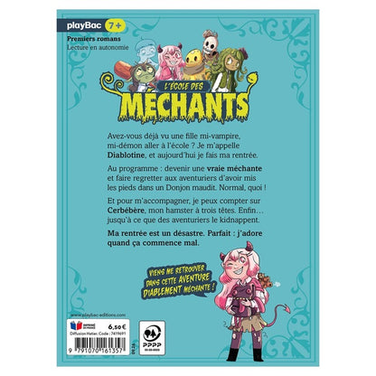 Back cover of L'école des méchants Tome 1 : La rentrée des crasses