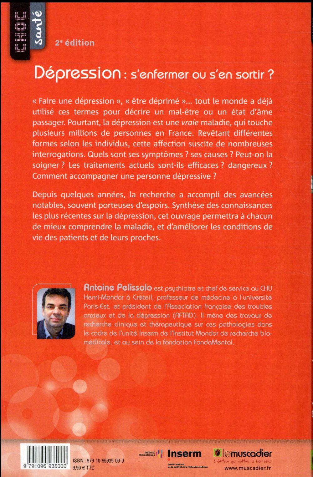 Back cover of Dépression ; s'enfermer ou s'en sortir