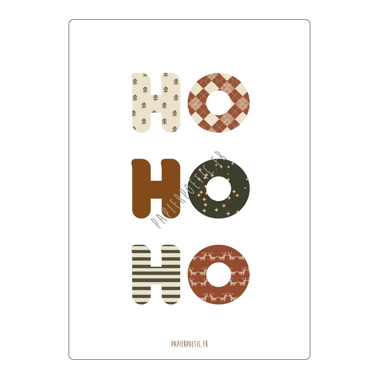 Carte "Ho Ho Ho"