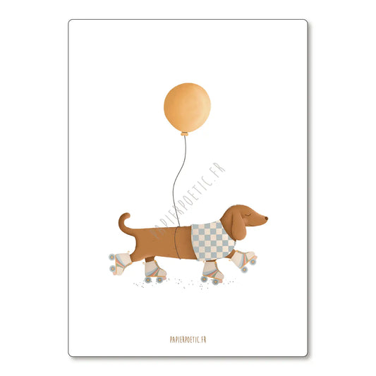 Carte/Card "Teckel rolls"