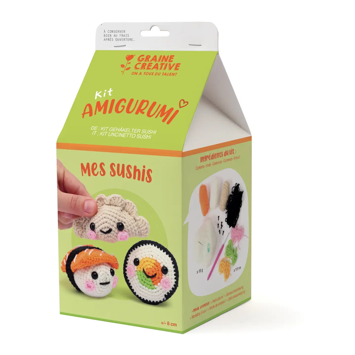 Coffret diy crochet mes sushis 