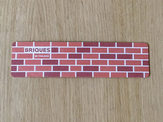 Marque-page bois - Brique