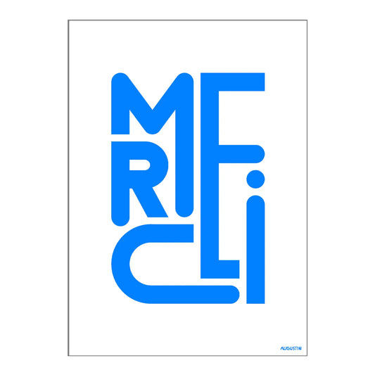 Merci - carte postale   