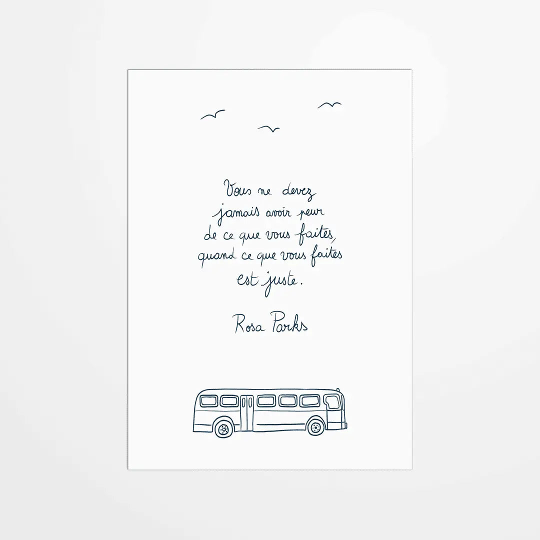 Carte - Joana Cosendai - Faites ce qui est juste, Rosa Parks