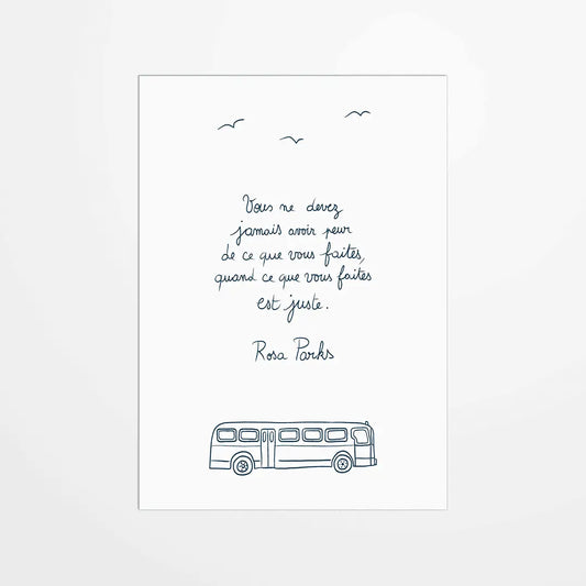 Carte - Joana Cosendai - Faites ce qui est juste, Rosa Parks